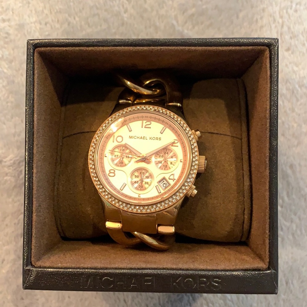 Rose Gold MK Watch
